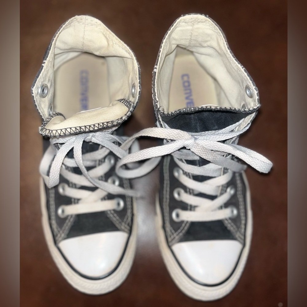 Converse Chuck Taylor All Star Hi Lace Up High Top Blue Sneakers women’s size 6 - Picture 10 of 10